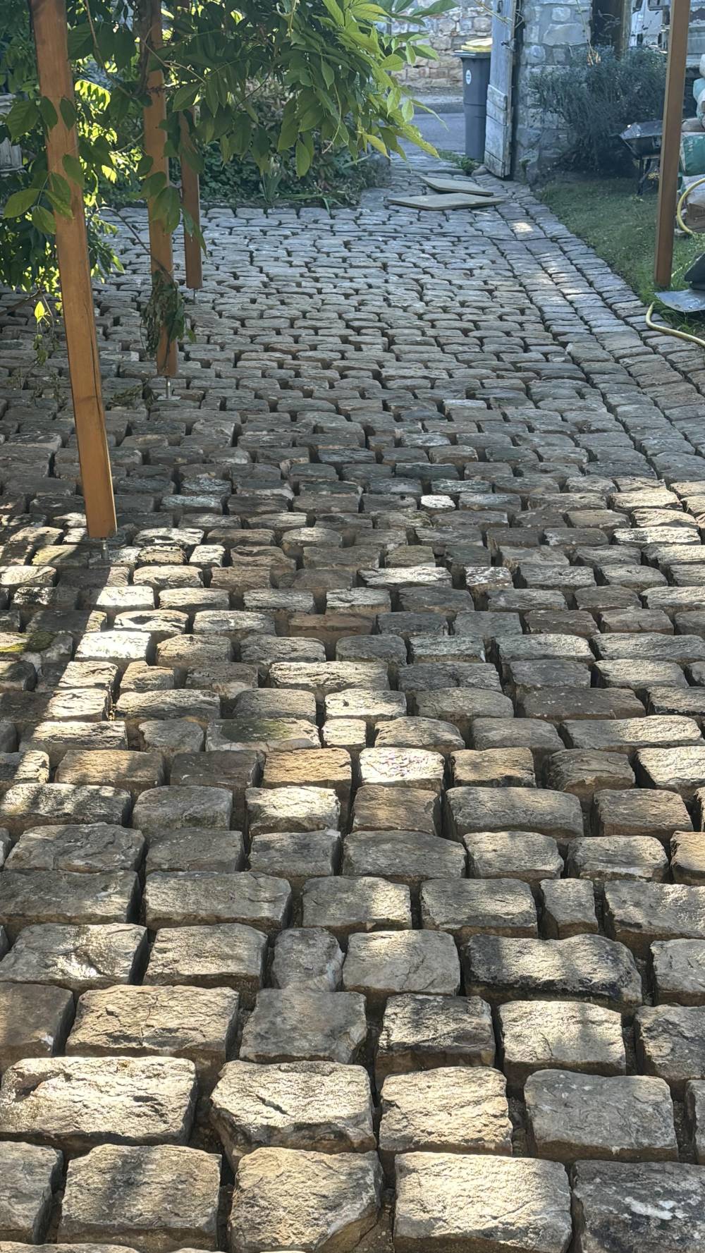 création d'allée en pavé dans l'Eure 27