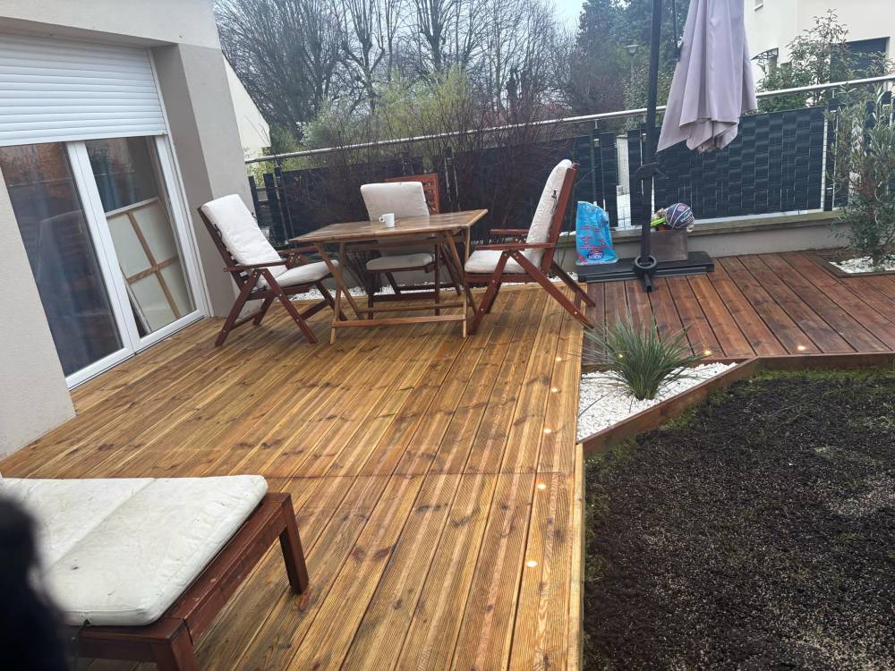 Création de terrasse en bois près de Les Andelys